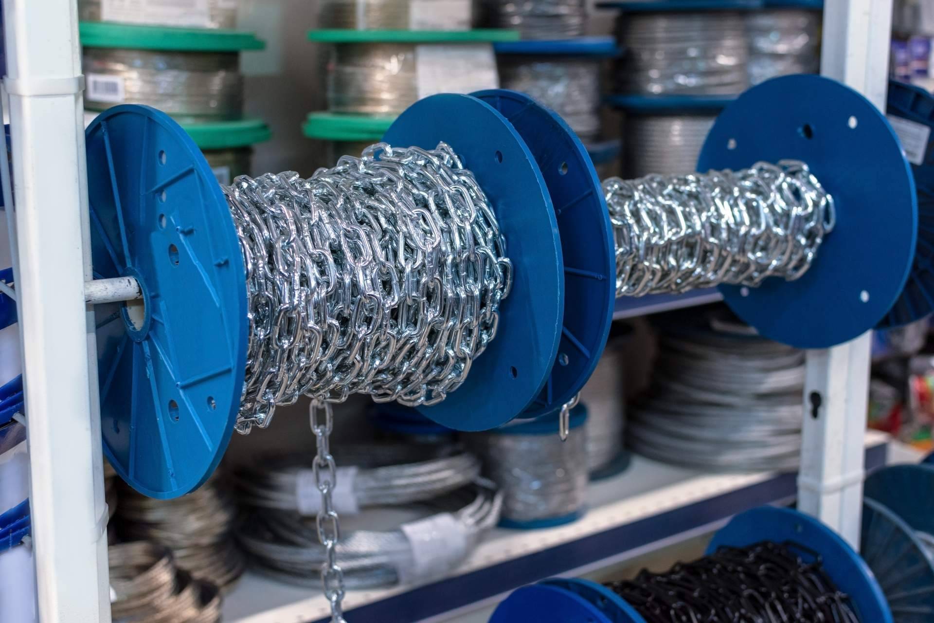 La comercializadora de boats parts dispone de calibrated chains in stainless steel