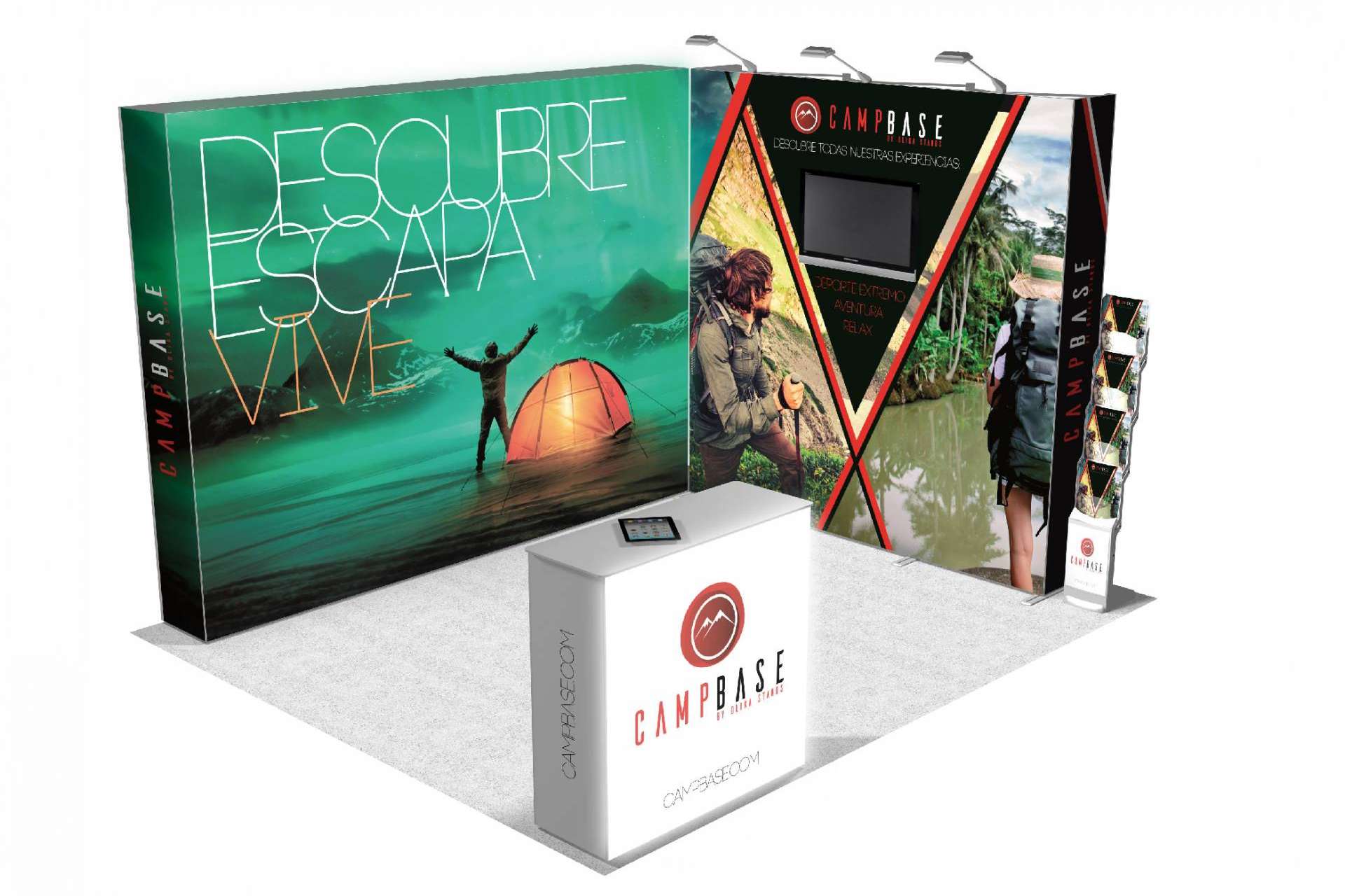 Congresos y roadshows mágicos con el kit de displays de Olika Stands