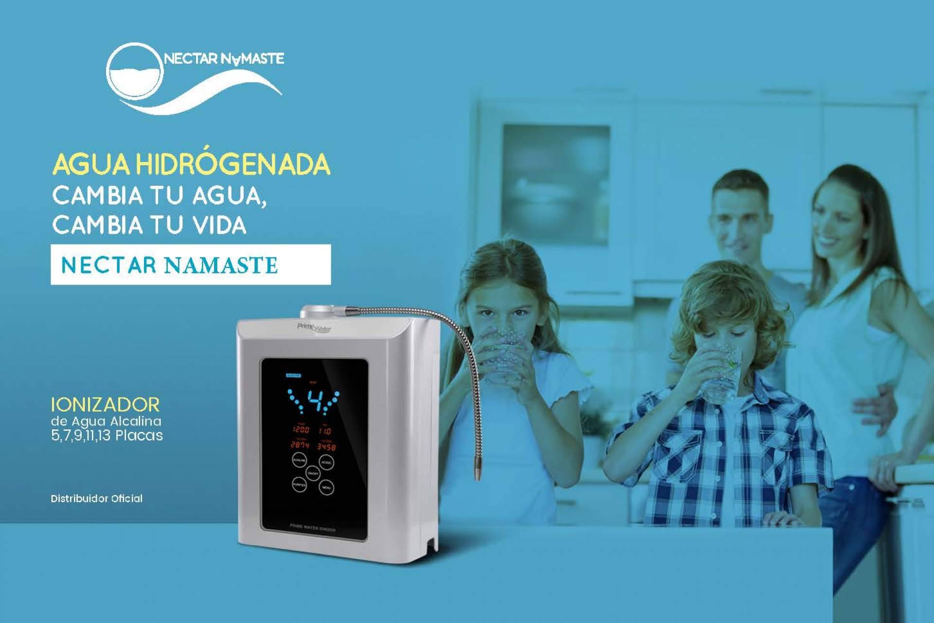 Néctar Namasté presenta su ionizador de agua alcalina ionizada