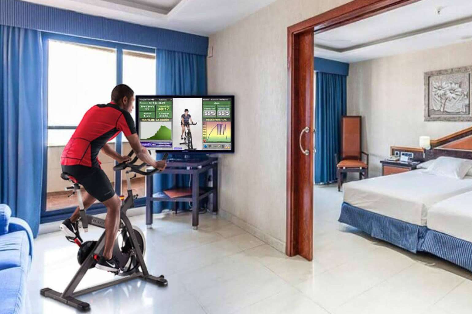 Telegim TV permite entrenar en casa con videoclases de Ciclo Indoor profesional
