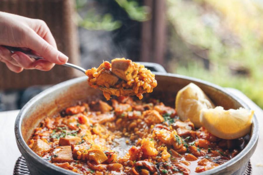 Los ingredientes de la paella