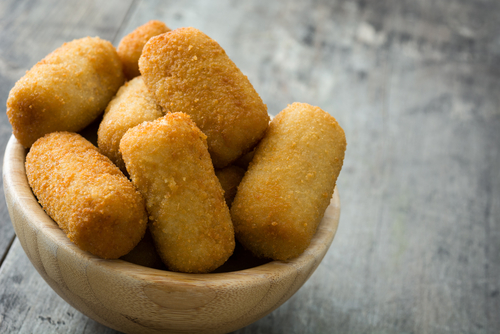 INGREDIENTES PARA LAS CROQUETAS DE POLLO Y ESPINACAS