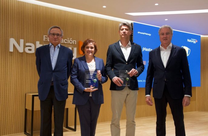 Imagen de los ganadores de la III edición de estos premios de Fundación Naturgy