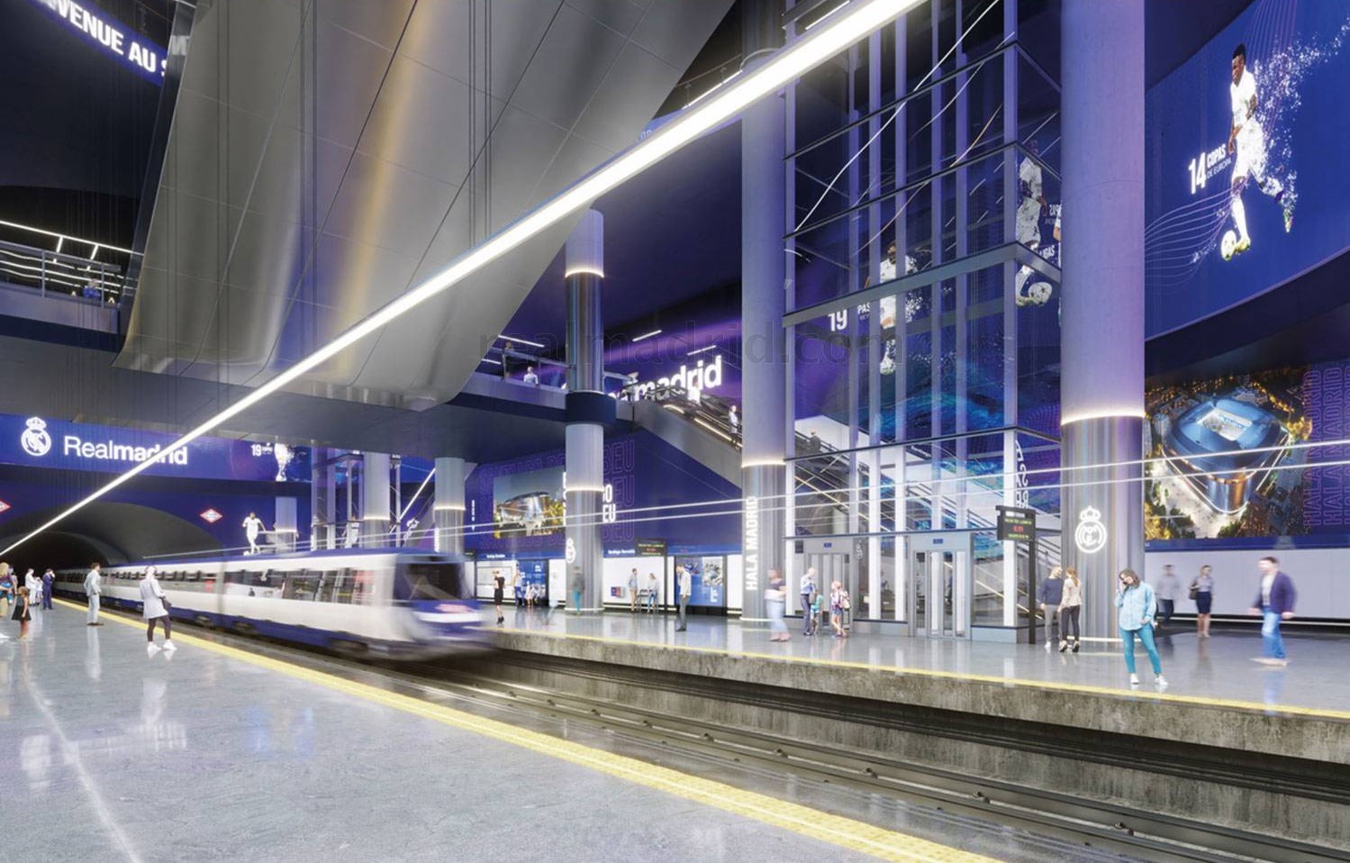 Así será la futura estación de Metro de Santiago Bernabéu