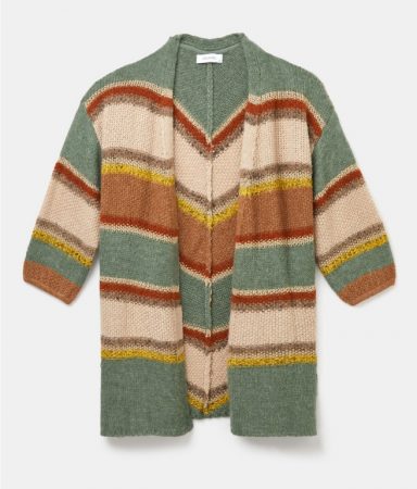 Chaqueta de punto larga de mujer talla grande Merca2.es