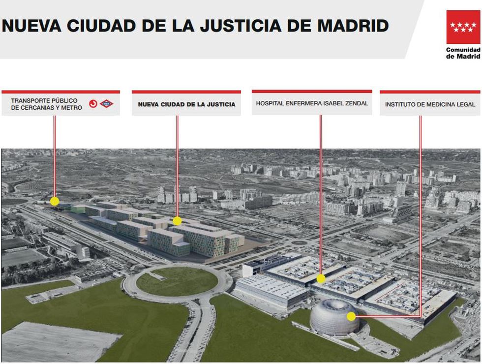 Dragados, Ferrovial y Acciona dejan desierta la Ciudad de la Justicia en Madrid