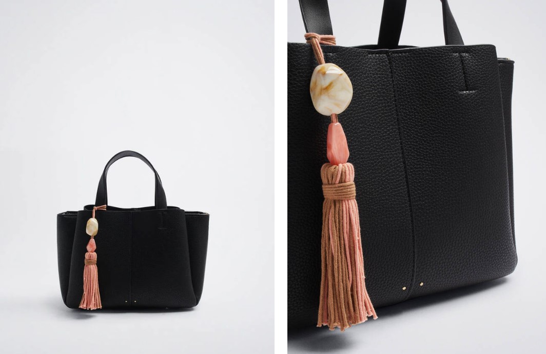 Bolso tote con colgante de Parfois