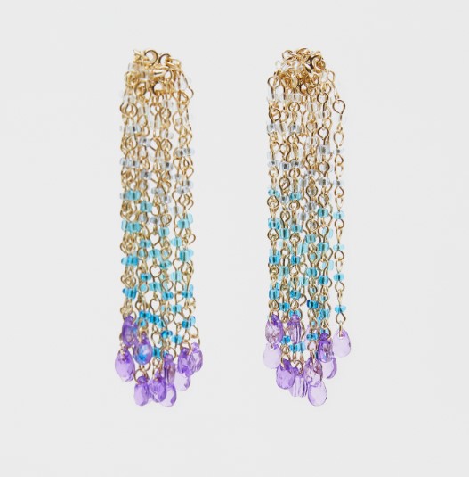 Pendientes cascadas piedras de Pull&Bear