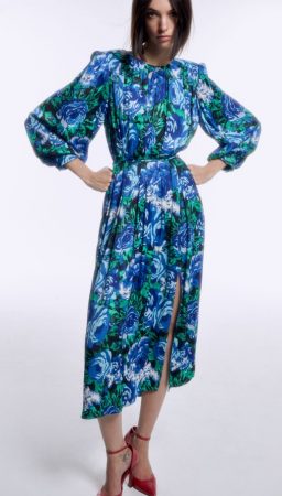 Vestido túnica con flores