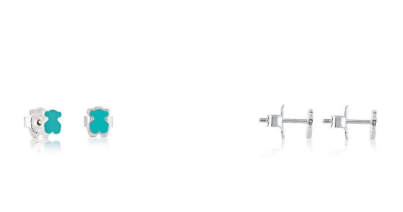 Pendientes de plata Muffin