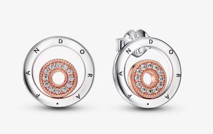 Pendientes de Pandora Signature Logo Circulos