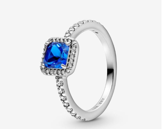 Anillo en plata Elegancia Atemporal Azul de Pandora