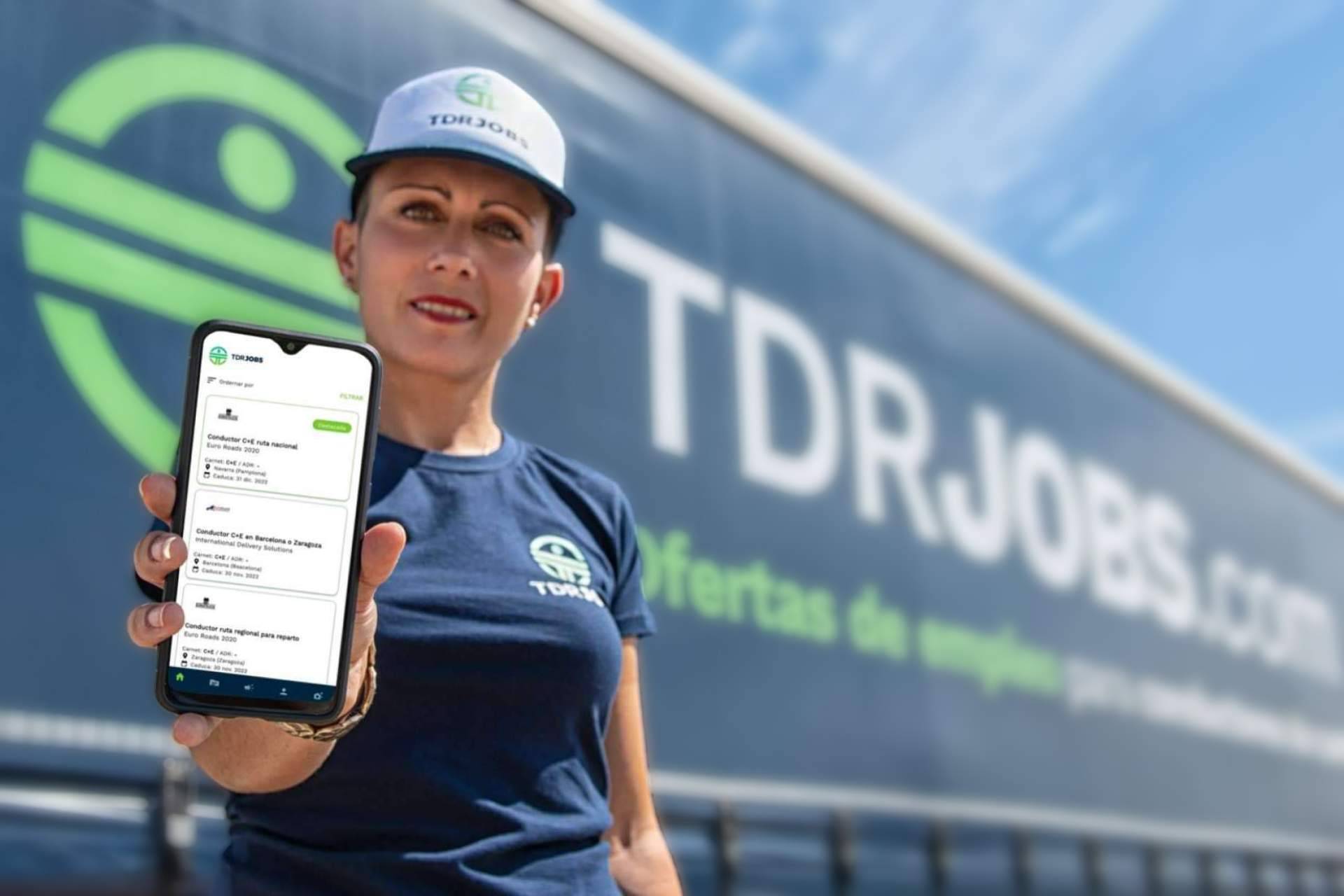 Presentación de la aplicación de TDRJOBS, un portal de empleo líder en la captación de conductores