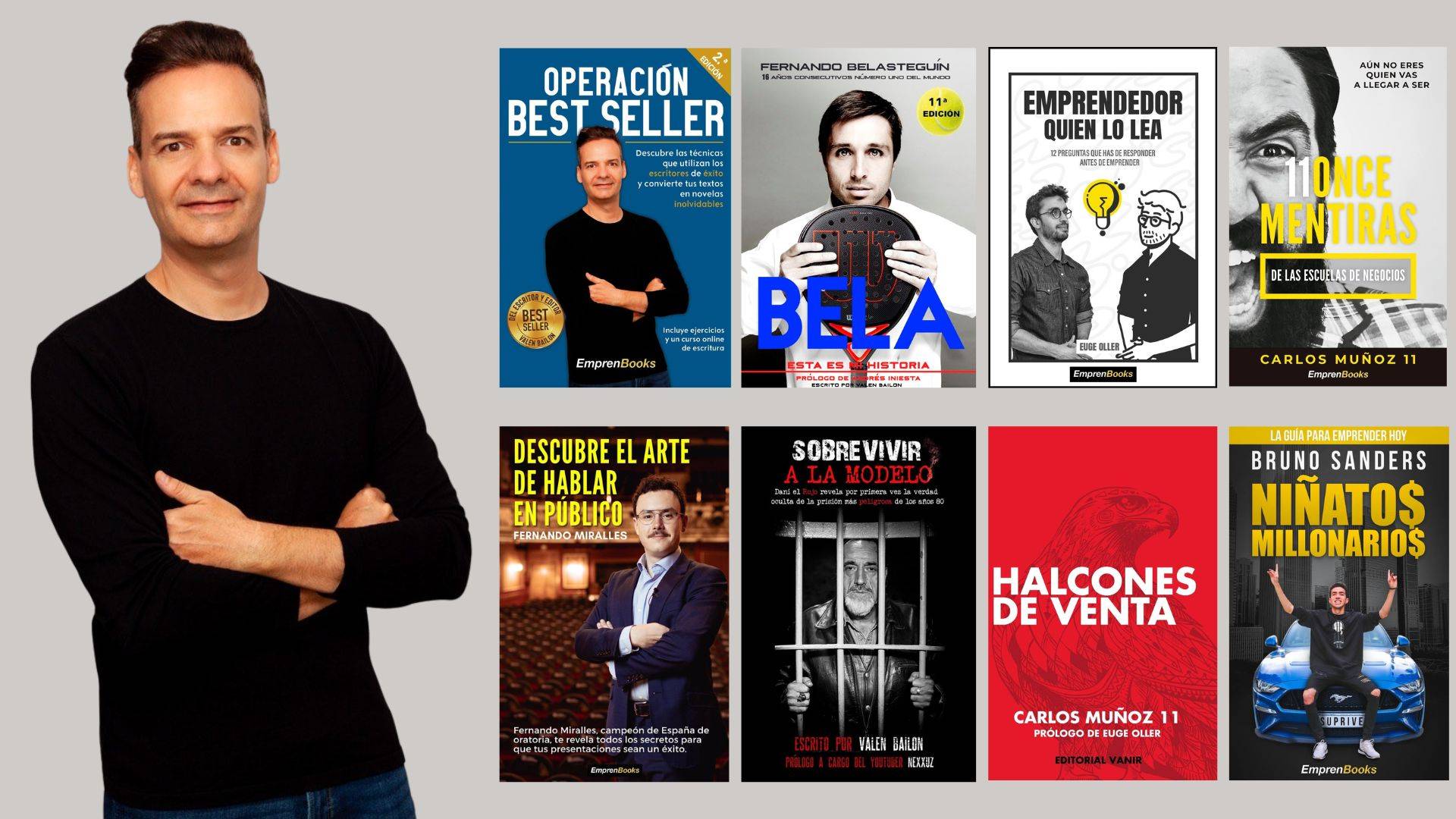 El escritor y editor que ha ayudado a los mejores influencers, empresarios y emprendedores a escribir y publicar sus libros, Valen Bailon