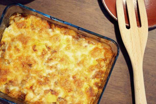 Elaboración del pastel de patata y carne