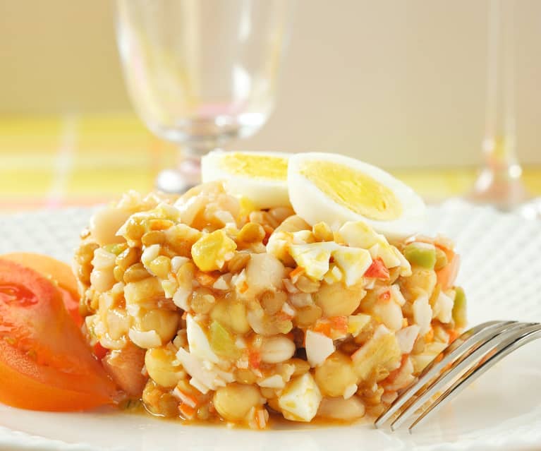 Salpicón de legumbres, un plato completo por menos de 2€