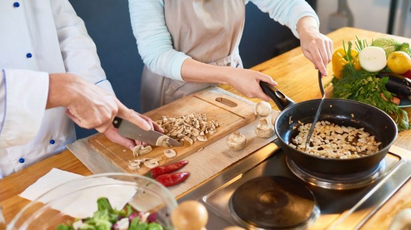 Preparación del arroz cremoso