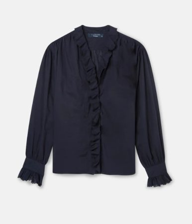 Blusa de mujer manga larga con volante el corte ingles Merca2.es