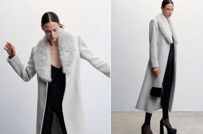 10 abrigos de Mango que no podemos dejar pasar y que serán tendencia en 2023 26 Merca2.es Abrigo de lana con cuello de pelo desmontable