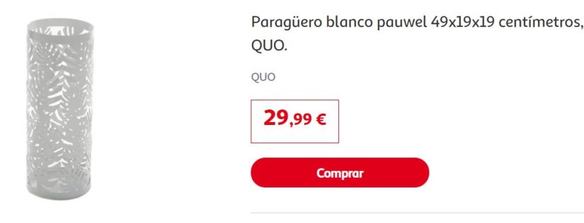 Paragüero blanco pauwel