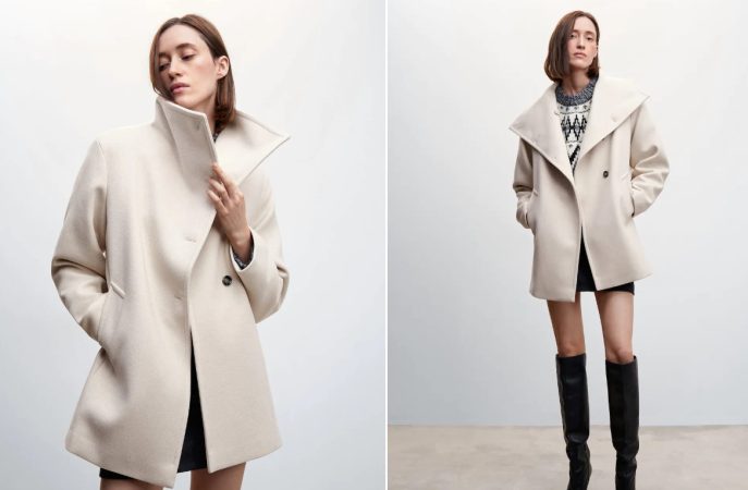 10 abrigos de Mango que no podemos dejar pasar y que serán tendencia en 2023 27 Merca2.es Abrigo maxi solapas de Mango