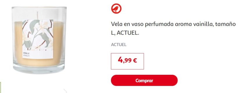 Vela en vaso perfumada 
