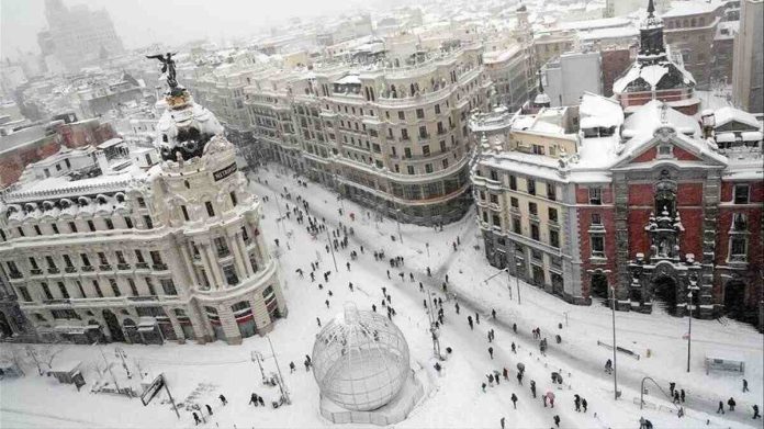 Filomena 2023 fechas nevar España