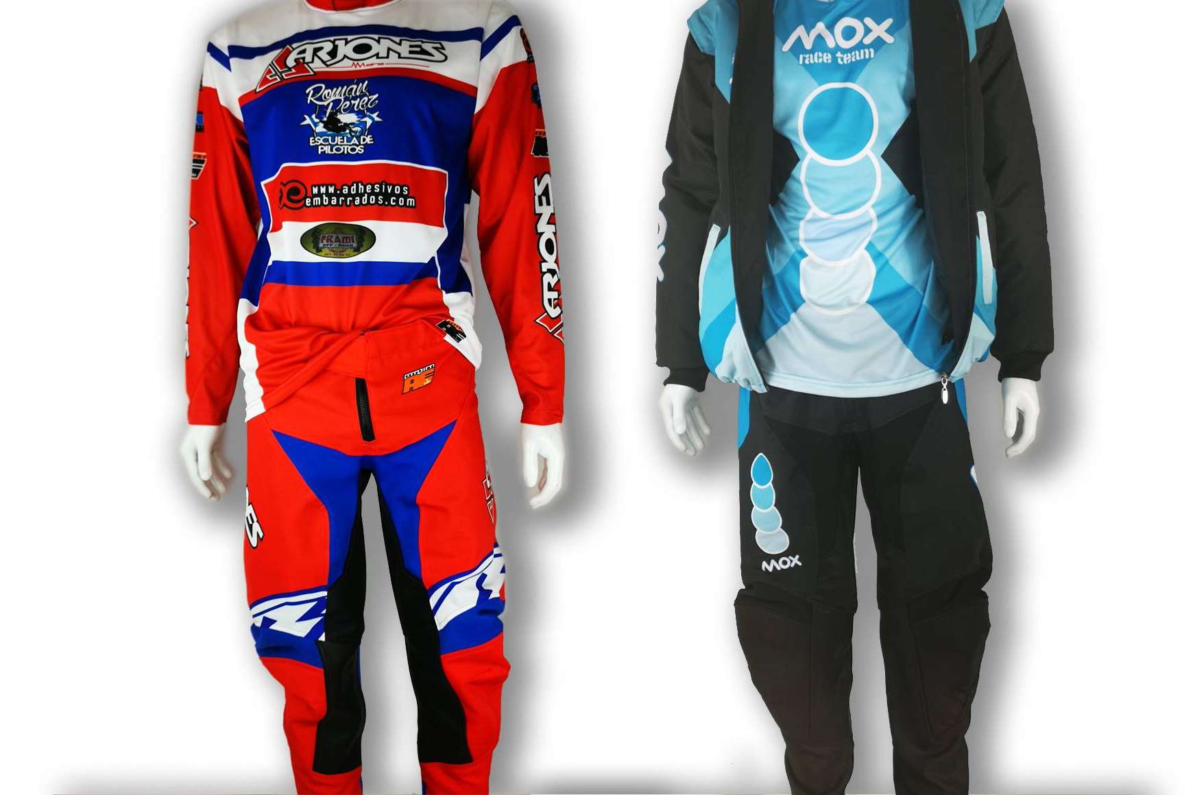 ADHESIVOSEMBARRADOS ofrece equipaciones para moto offroad personalizadas