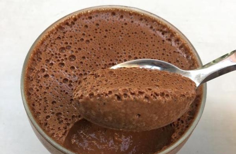 Mousse de chocolate navidad