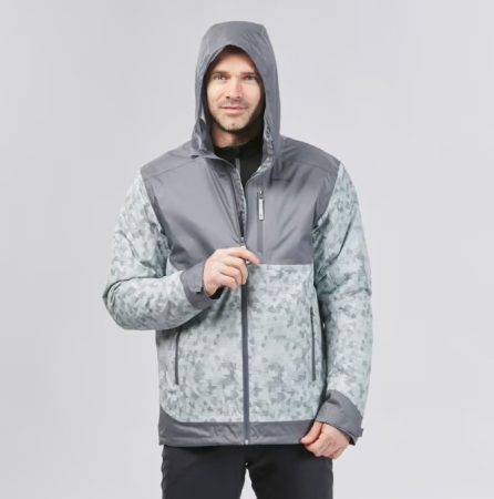 Abrigo de montaña y nieve impermeable Hombre Quechua Sh200 X-Warm gris Decathlon