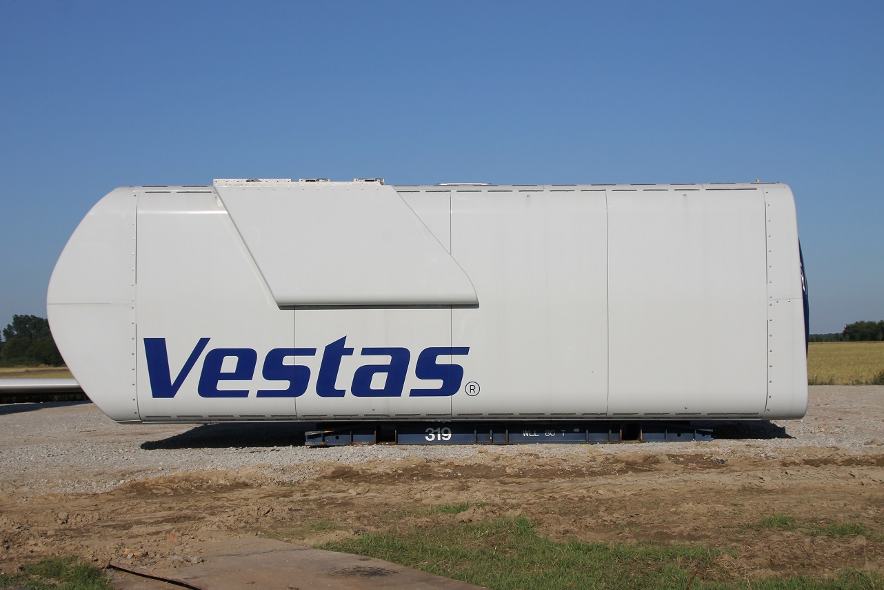 Cabeza motora de una aerogenerador de Vestas