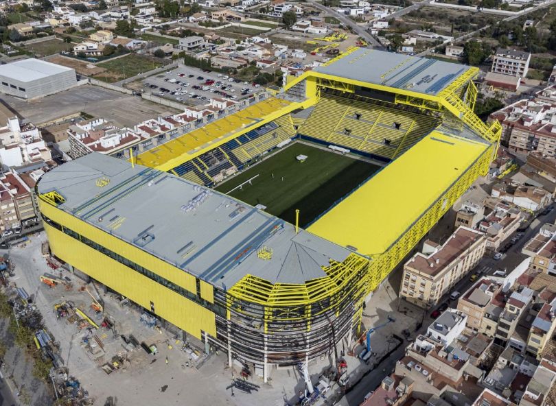 El Villarreal CF estrena mañana su nuevo estadio de La Cerámica tras una ambiciosa remodelación