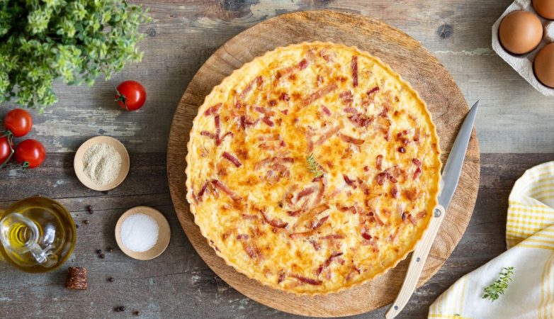 Recetas para el quiche de beicon y puerros con las sobras