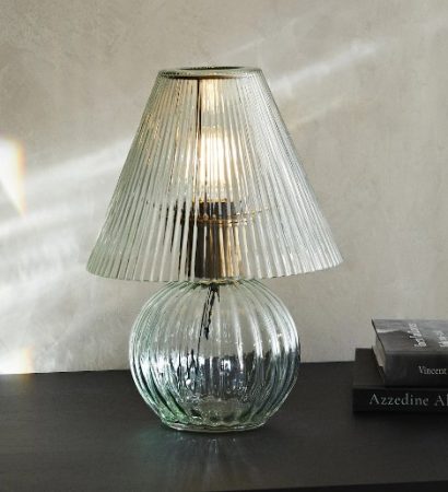 Lámpara de vidrio de Zara