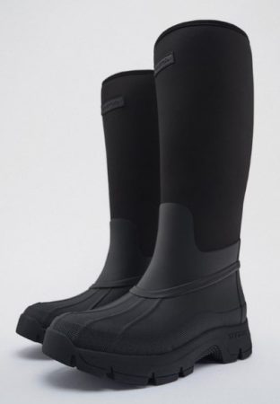 Botas plana lluvia Tretorn x Zara