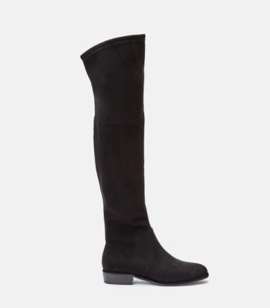 Botas de mujer en negro planas de cana alta elastica con puntera redonda el corte ingles 1 Merca2.es