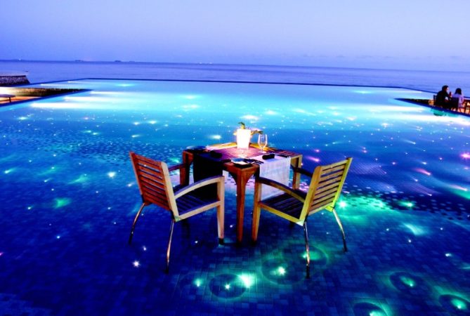 Piscinas espectaculares: Huvafen Fushi Resort (Maldivas)