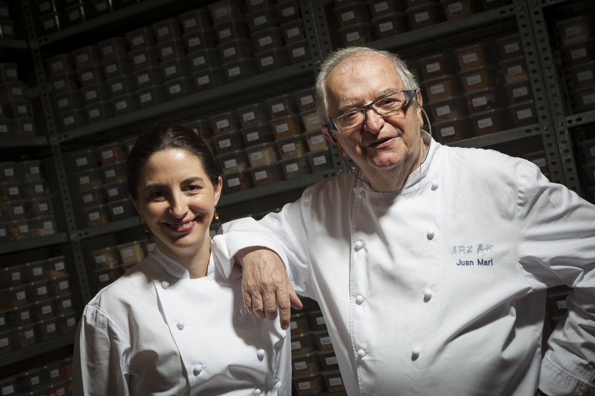 Juan Mari Arzak y su hija