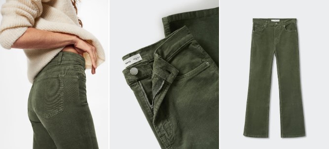 Jeans bootcut pana