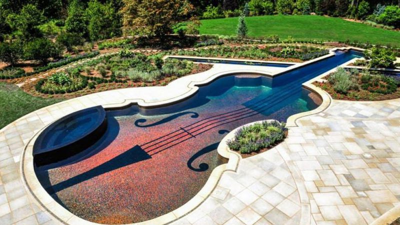 Piscinas espectaculares: Piscina de violín Stradivarius (EE.UU)