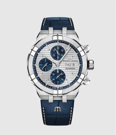 Reloj de hombre Maurice Lacroix Aikon AI6038-SS001-131-1 automático de piel azul el corte inglés
