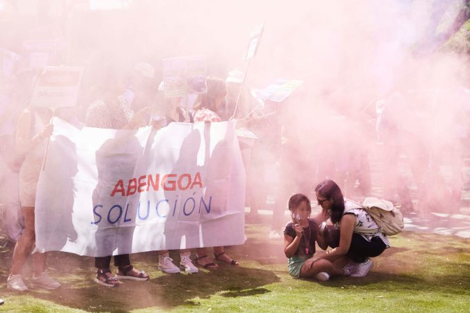 Trabajadores de Abengoa esperan aún conocer la decisión judicial