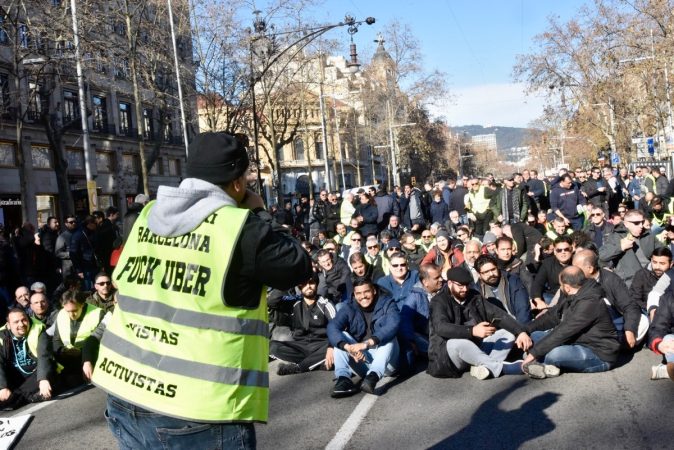 Alberto Álvarez, líder de los taxistas de Barcelona