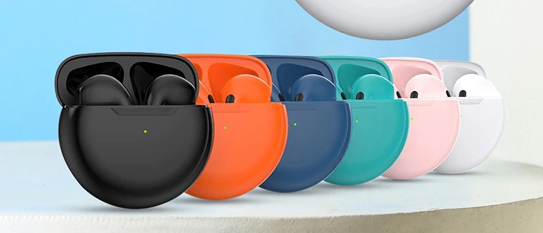 auriculares caja en color