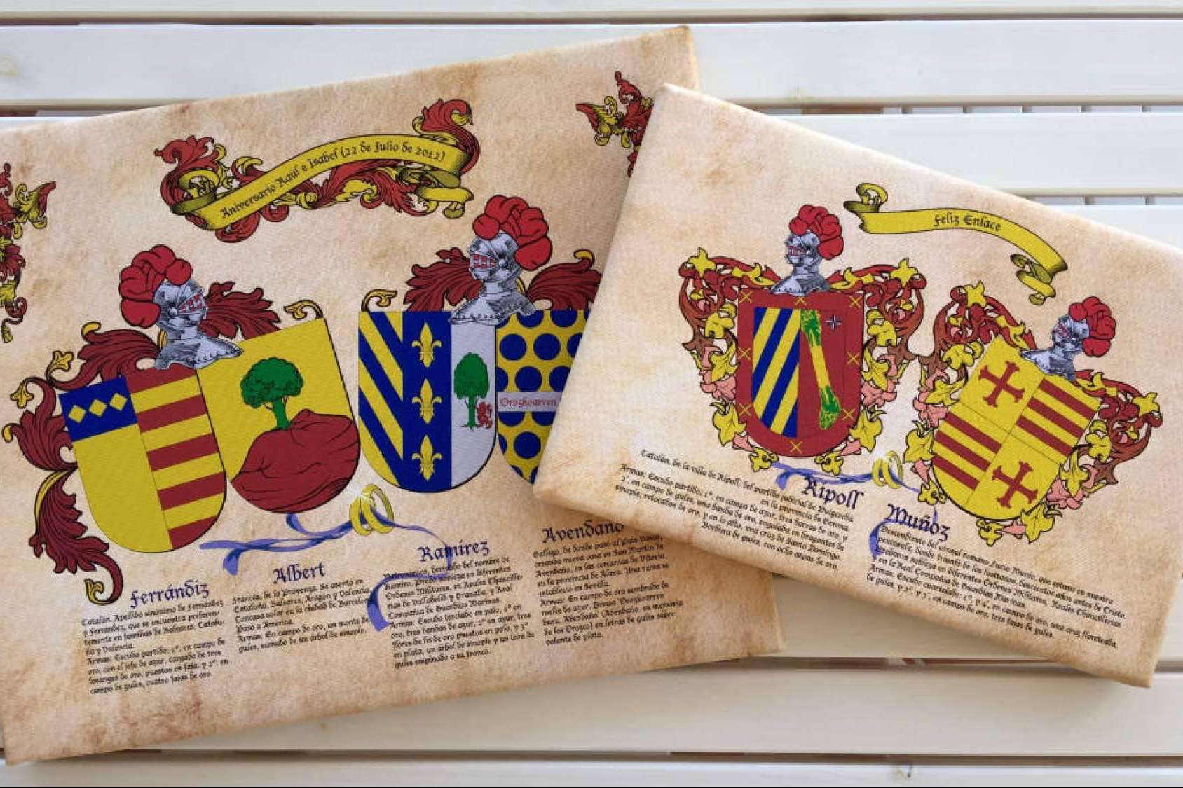 Heráldica como regalo para eventos, con Tienda Heráldica