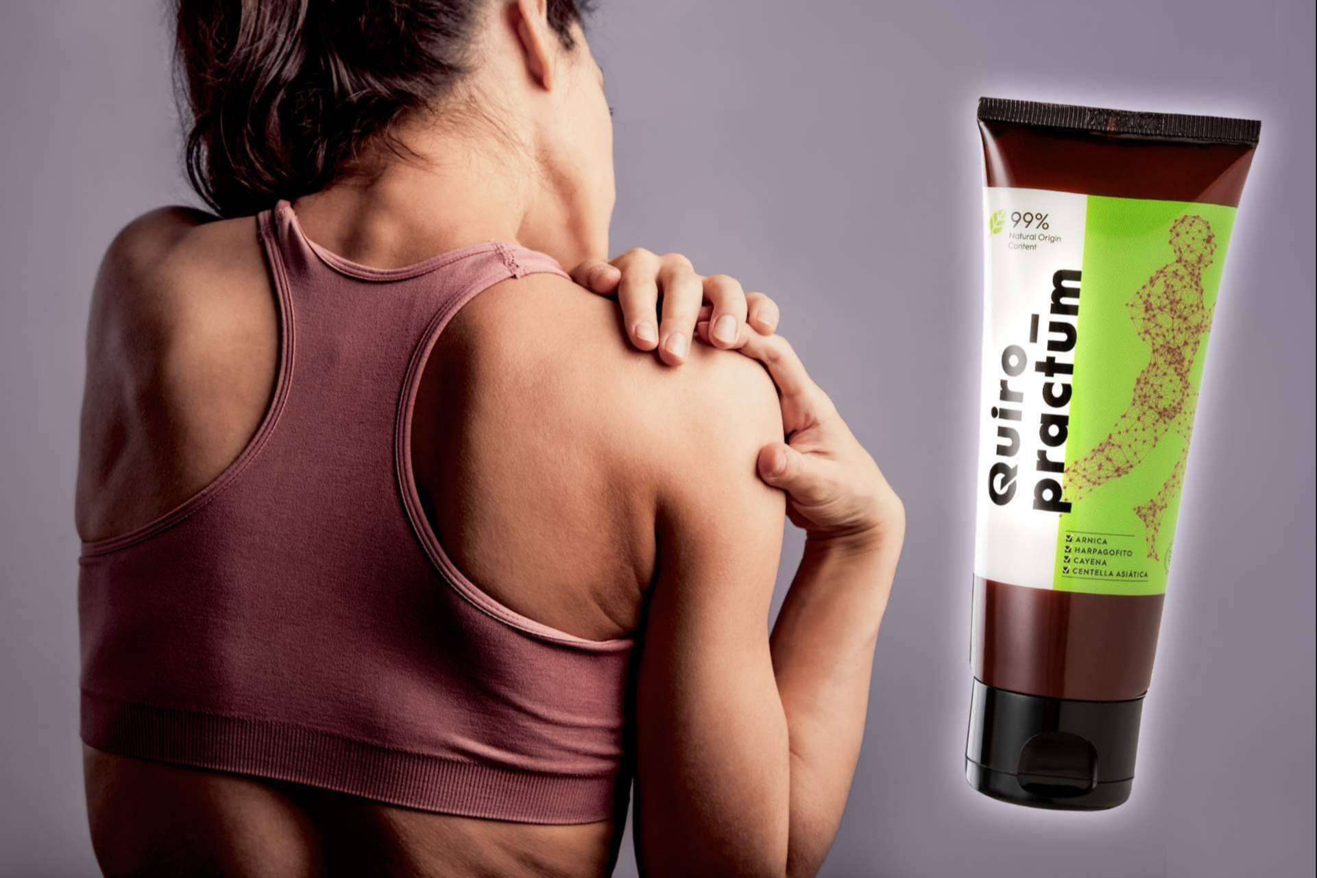 Crema muscular para pieles sensibles con ingredientes naturales, de la mano de Quiropractum