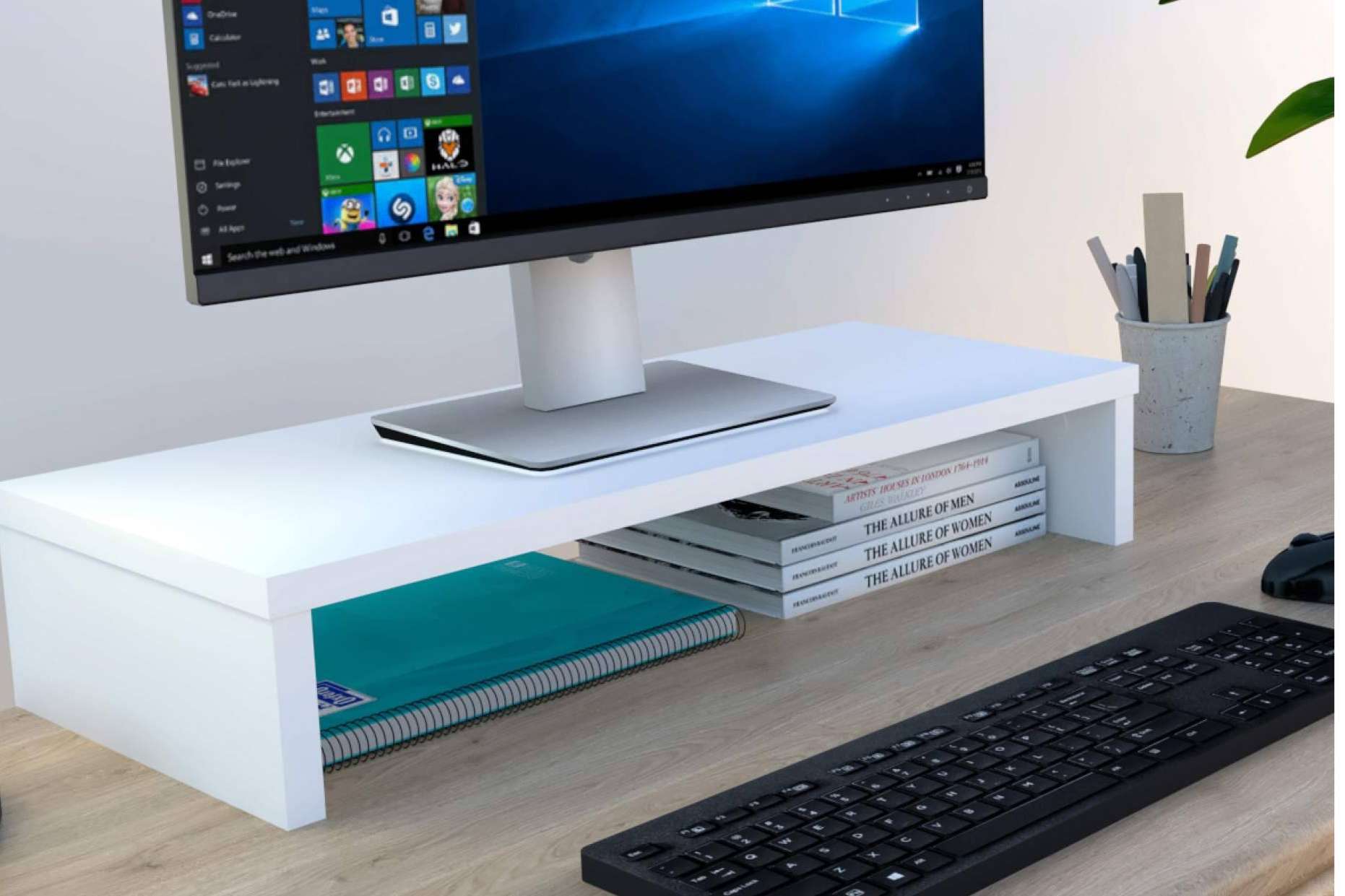 Henor Mobiliario y su catálogo de soportes de monitor y bandejas portateclado