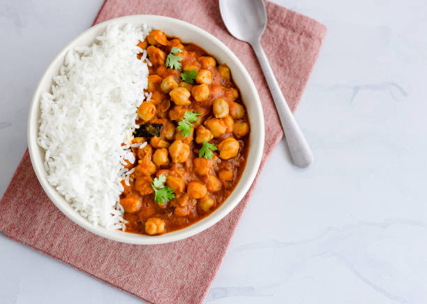 Un plato casero de garbanzos