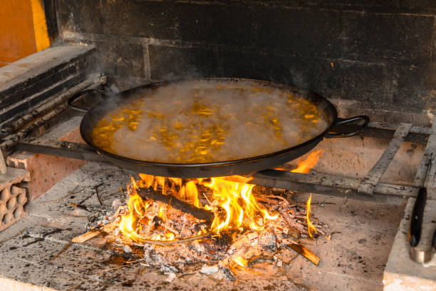 El fuego apropiado para hacer la paella