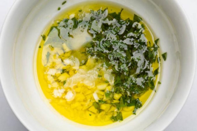 Salsas para verduras: aliño de limón y ajo